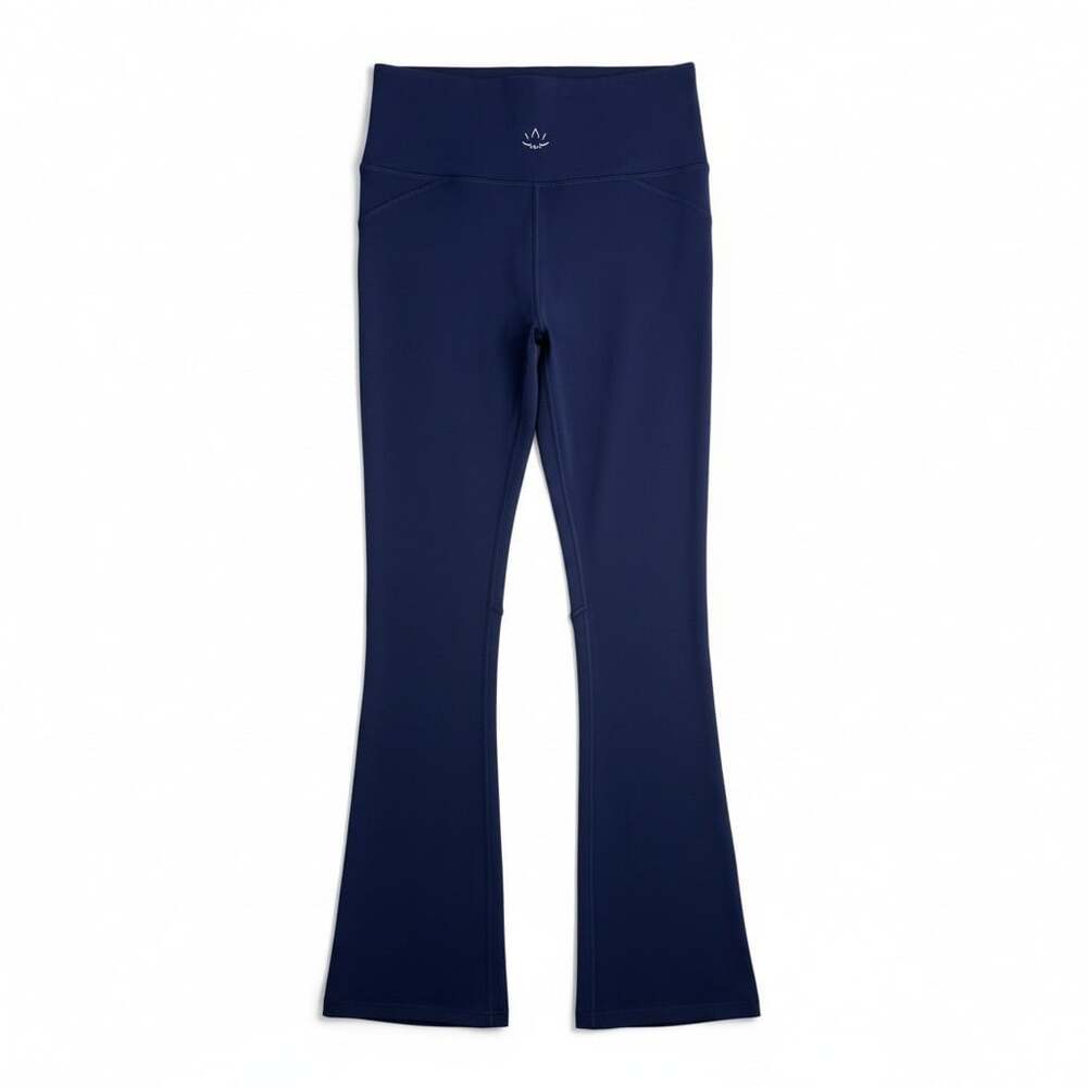 Beyond Yoga Powerbeyond Strive High Waisted Flare Pants Navy Blue Size Medium